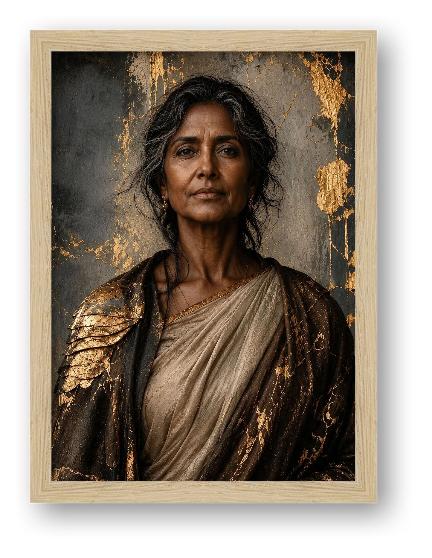 Gilded Confidence — framed