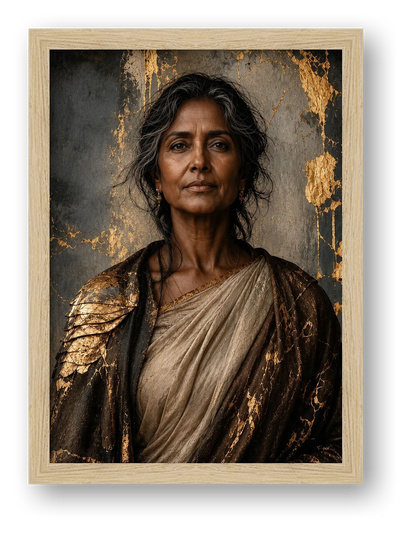 Gilded Confidence — framed