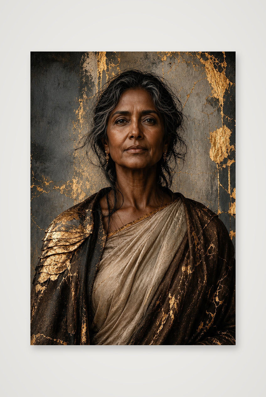 Gilded Confidence — 70×100cm, 28×39" Print only