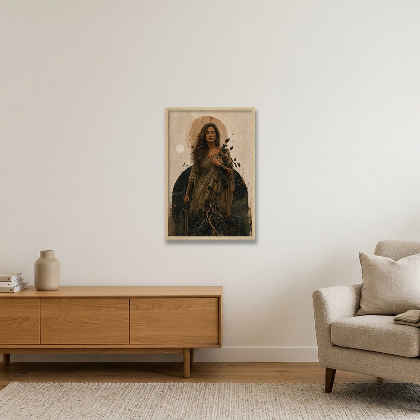 Rooted Resilience — 40×60cm, 16×24" Oak Frame