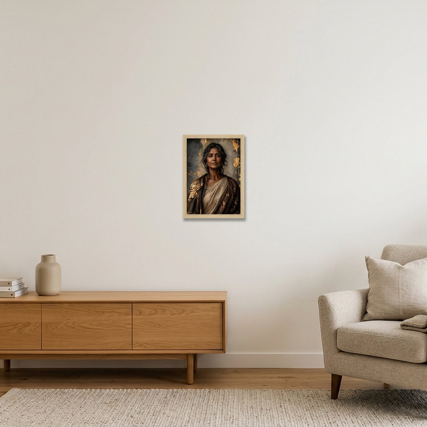 Gilded Confidence — A4 (21×30cm, 8×12") Oak Frame
